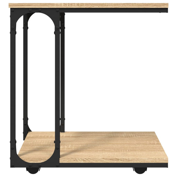 Beistelltisch Sonoma mit Rollen, 50x35 cm