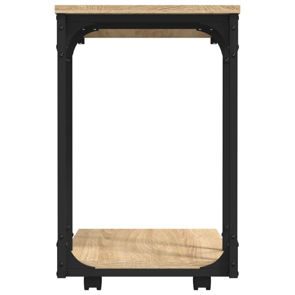 Beistelltisch Sonoma mit Rollen, 50x35 cm