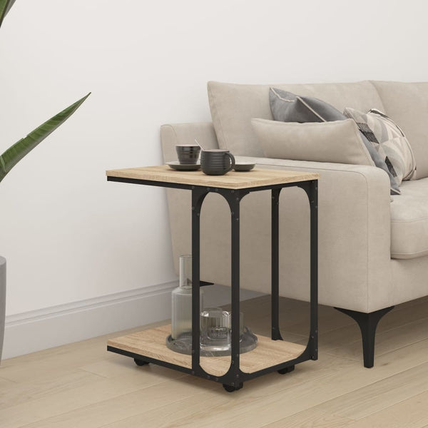 Beistelltisch Sonoma mit Rollen, 50x35 cm