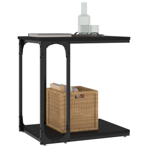 Schwarzer Beistelltisch 50x35x52 cm