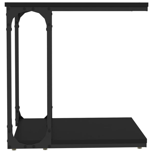 Schwarzer Beistelltisch 50x35x52 cm