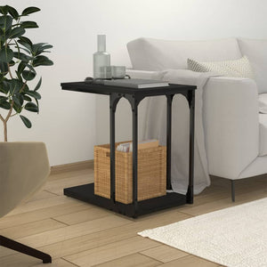 Schwarzer Beistelltisch 50x35x52 cm