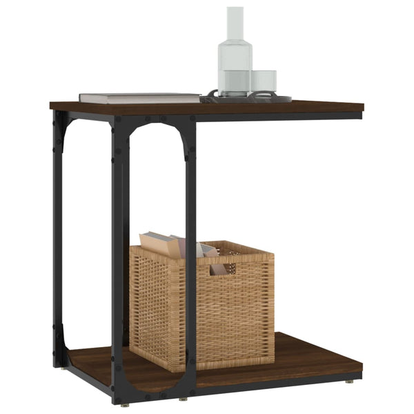 Beistelltisch Braun Eichenoptik 50x35x52 cm