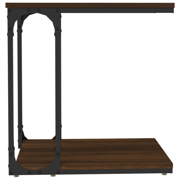 Beistelltisch Braun Eichenoptik 50x35x52 cm