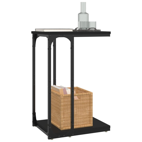 Schwarzer Beistelltisch 40x30x60 cm