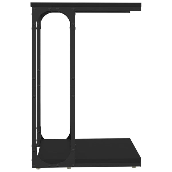 Schwarzer Beistelltisch 40x30x60 cm