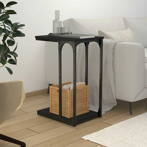 Schwarzer Beistelltisch 40x30x60 cm