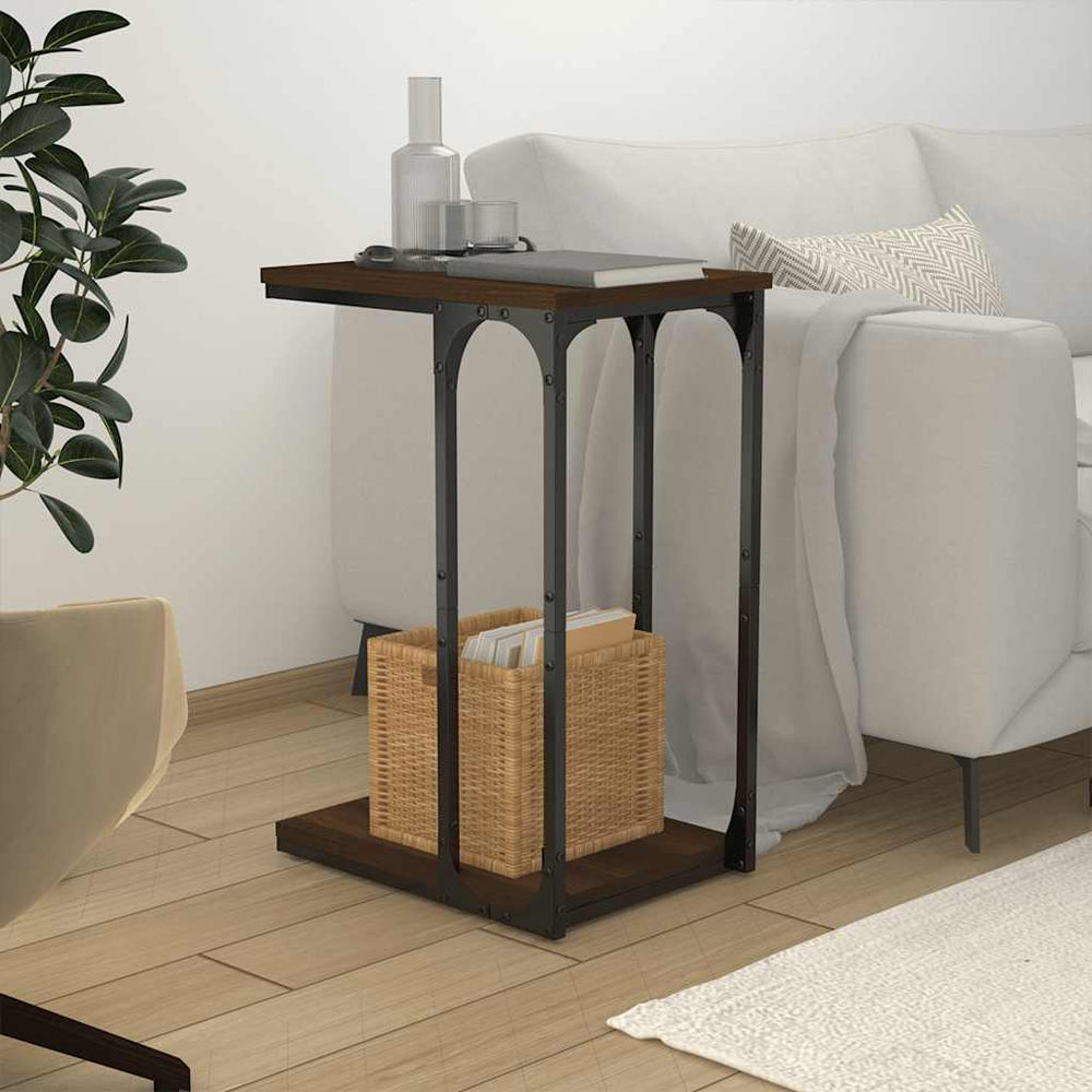 Beistelltisch Braun Eichenoptik 40x60 cm