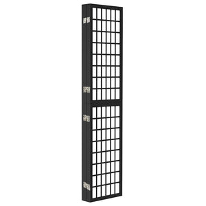 Japanischer Paravent, 5-teilig, 200x170 cm, Schwarz