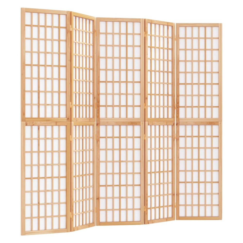 Japanischer Paravent 5-teilig, 200x170 cm
