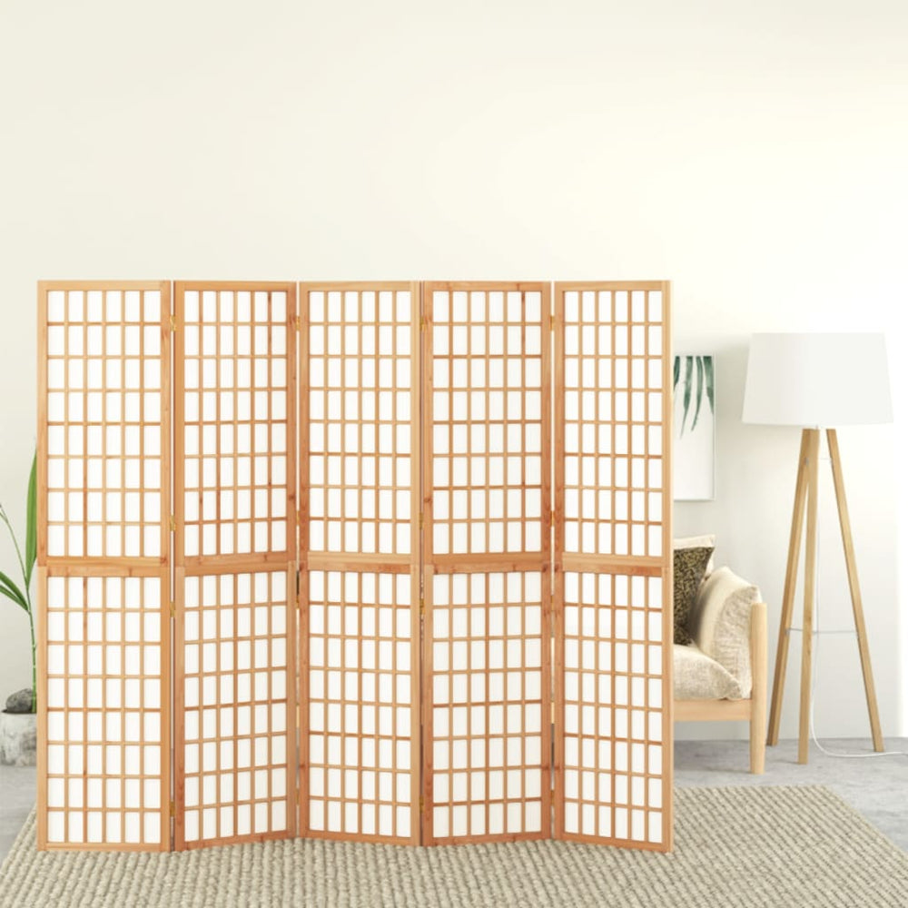 Japanischer Paravent 5-teilig, 200x170 cm