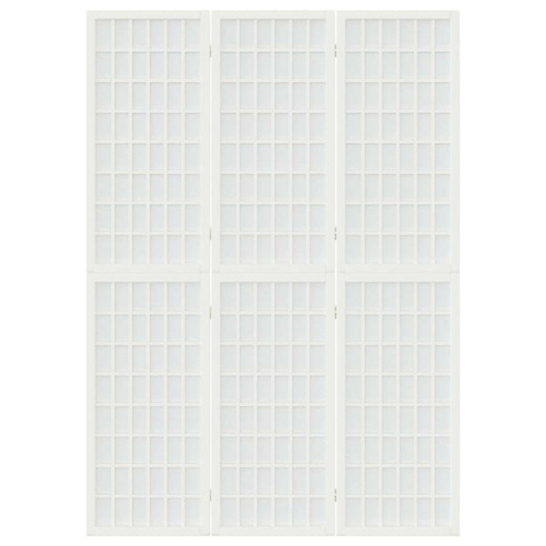 Japanischer Paravent, 3-teilig, 120x170 cm, Weiß