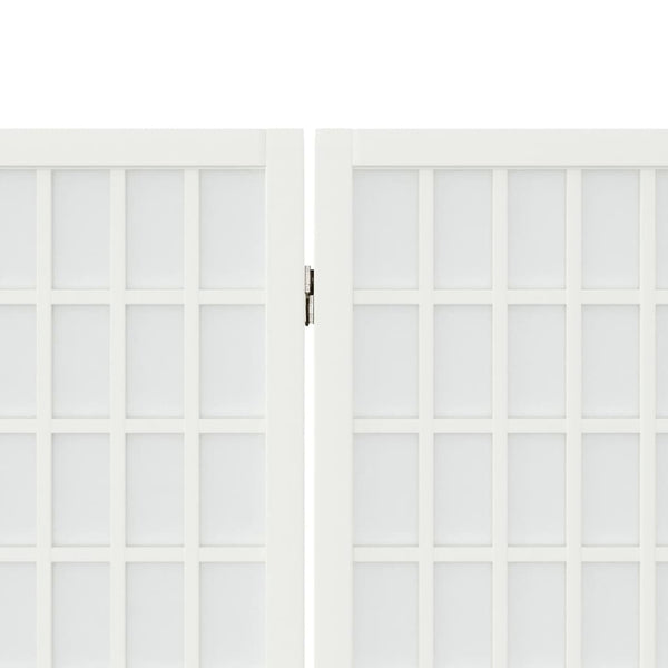 Japanischer Paravent, 3-teilig, 120x170 cm, Weiß