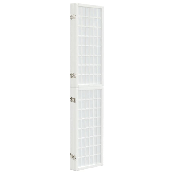 Japanischer Paravent, 4-teilig, Weiß, 160x170 cm