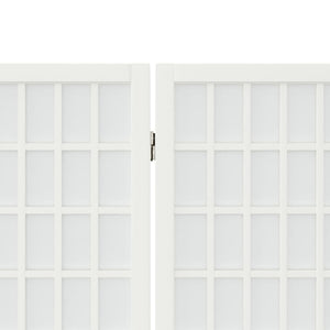 Japanischer Paravent, 6-teilig, 240x170 cm, Weiß