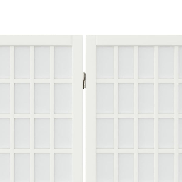 Japanischer Paravent, 6-teilig, 240x170 cm, Weiß
