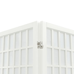 Japanischer Paravent, 6-teilig, 240x170 cm, Weiß