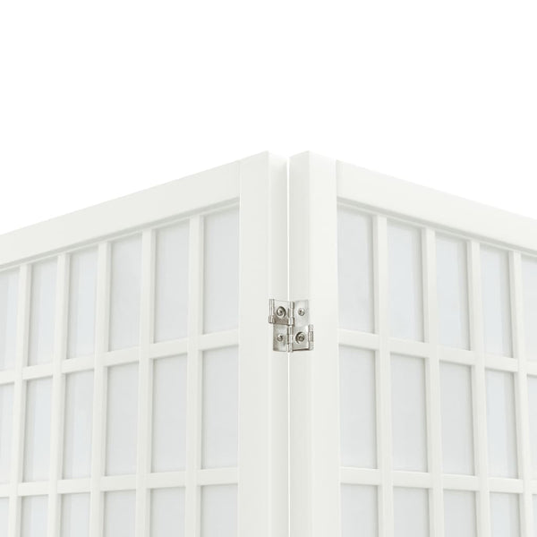 Japanischer Paravent, 6-teilig, 240x170 cm, Weiß