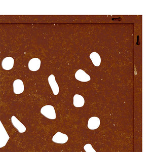 Cortenstahl Garten Wanddeko Blatt 105x55cm