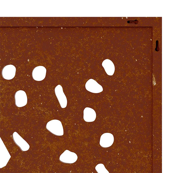 Cortenstahl Garten Wanddeko Blatt 105x55cm