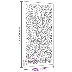 Cortenstahl Garten Wanddeko Blatt 105x55cm