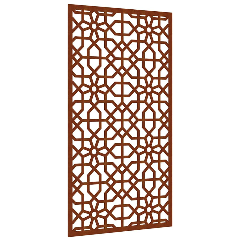 Garten Wanddeko Cortenstahl Maurisches Design 105x55cm