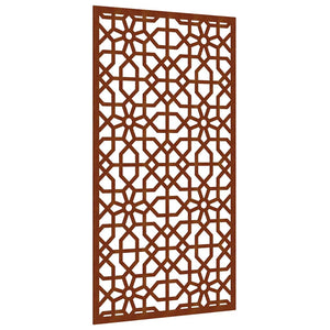 Garten Wanddeko Cortenstahl Maurisches Design 105x55cm
