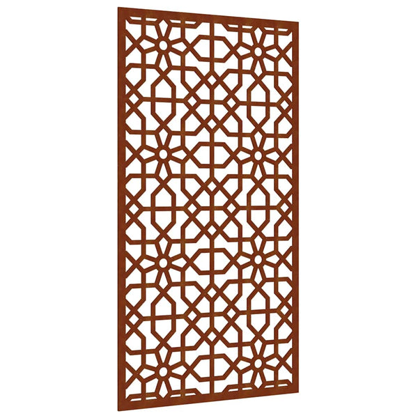 Garten Wanddeko Cortenstahl Maurisches Design 105x55cm