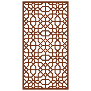 Garten Wanddeko Cortenstahl Maurisches Design 105x55cm