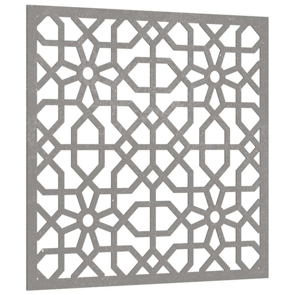 Garten Wanddeko Cortenstahl Maurisches Design 55x55cm