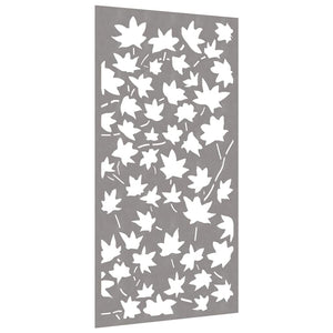 Garten Wanddeko Cortenstahl Ahornblatt 105x55cm
