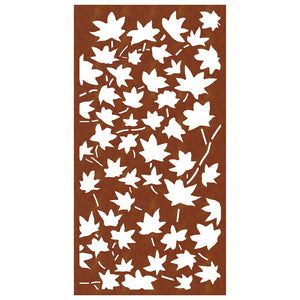 Garten Wanddeko Cortenstahl Ahornblatt 105x55cm