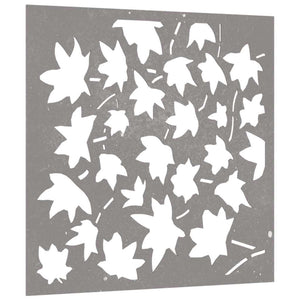 Garten Wanddeko Cortenstahl Ahornblatt 55x55cm