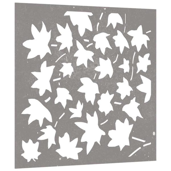 Garten Wanddeko Cortenstahl Ahornblatt 55x55cm