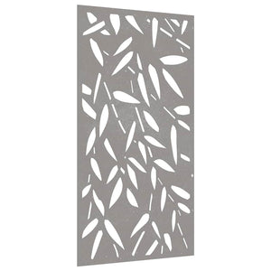 Garten Wanddeko Cortenstahl Bambus 105x55cm