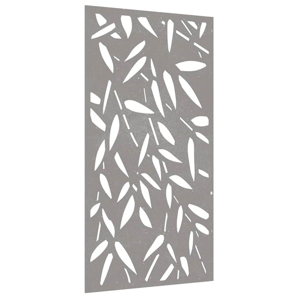 Garten Wanddeko Cortenstahl Bambus 105x55cm