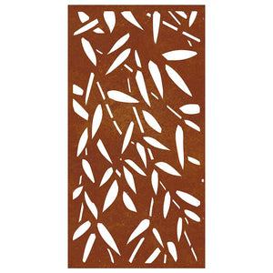 Garten Wanddeko Cortenstahl Bambus 105x55cm