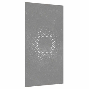 Garten Wanddeko Cortenstahl Sonne 105x55cm