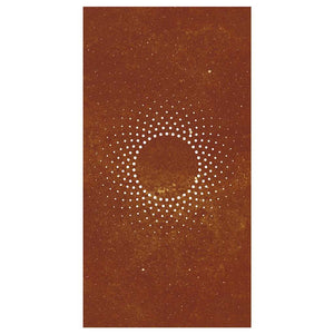 Garten Wanddeko Cortenstahl Sonne 105x55cm