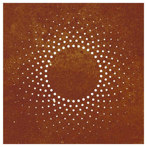 Garten Wanddeko Cortenstahl Sonne 55x55cm
