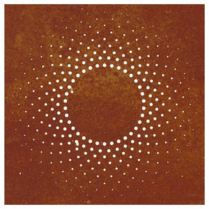 Garten Wanddeko Cortenstahl Sonne 55x55cm