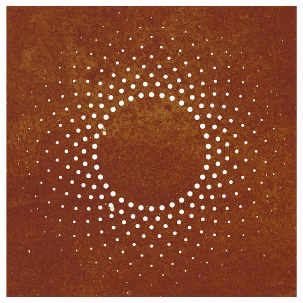 Garten Wanddeko Cortenstahl Sonne 55x55cm