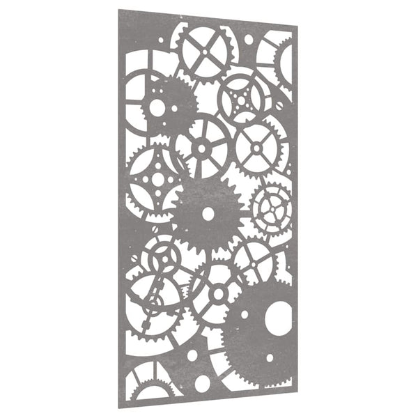 Garten Wanddeko Cortenstahl Zahnrad 105x55cm