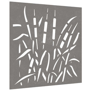 Garten Wanddeko Cortenstahl Gras 55x55 cm