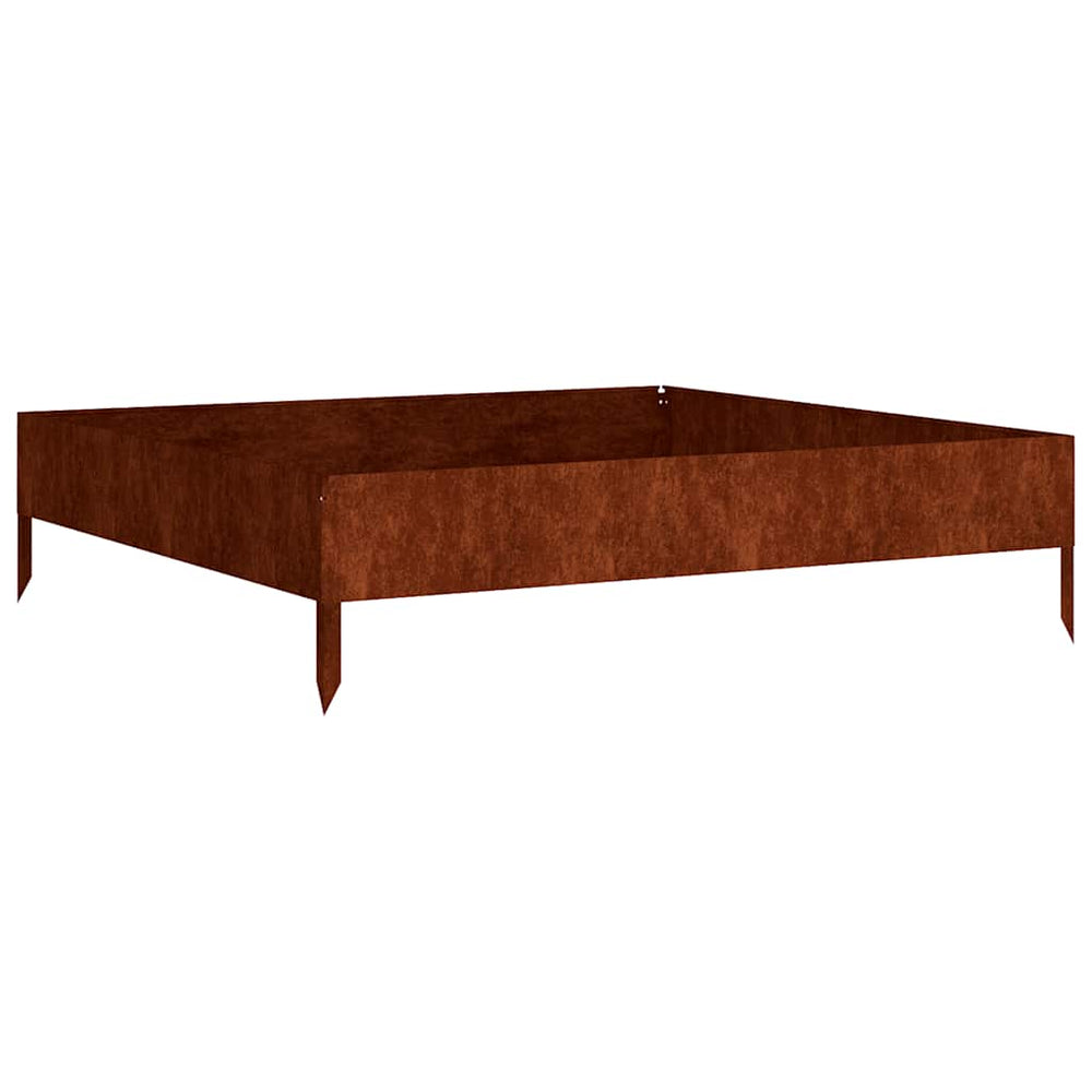 Cortenstahl Hochbeet 100x100x26 cm