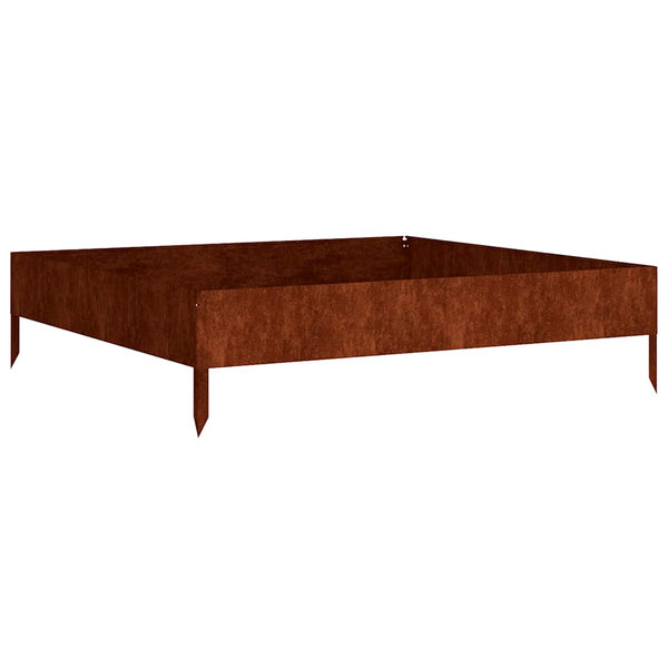 Cortenstahl Hochbeet 100x100x26 cm