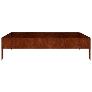 Cortenstahl Hochbeet 100x100x26 cm