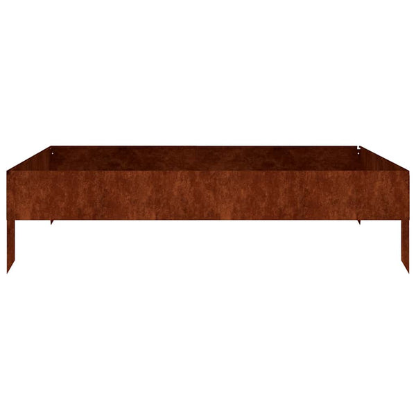 Cortenstahl Hochbeet 100x100x26 cm