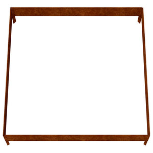 Cortenstahl Hochbeet 100x100x26 cm
