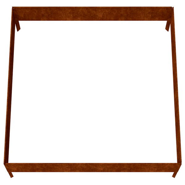Cortenstahl Hochbeet 100x100 cm